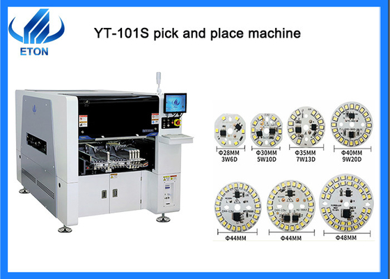 Yüksek Hassasiyetli SMT Alma ve Yerleştirme Makinesi Min 0201 40000CPH Kapasite