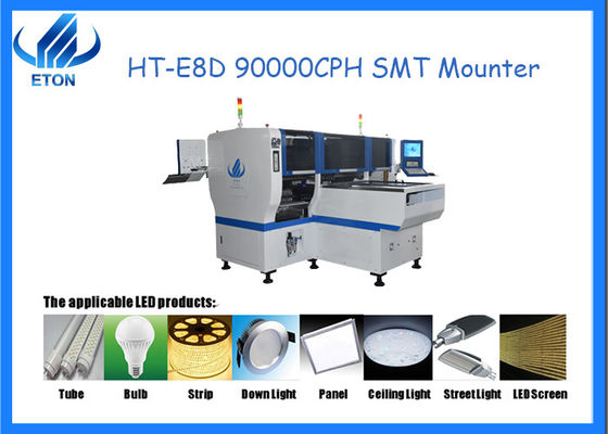 ETON HT-E8D Maks. 1200*300mm PCB boyutuna sahip 90000CPH alma ve yerleştirme makinesi