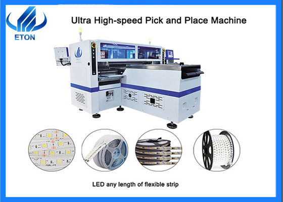 LED Esnek Şerit için SMT Alma ve Yerleştirme Ekipmanları Ultra Yüksek Hızlı Otomatik 500000CPH