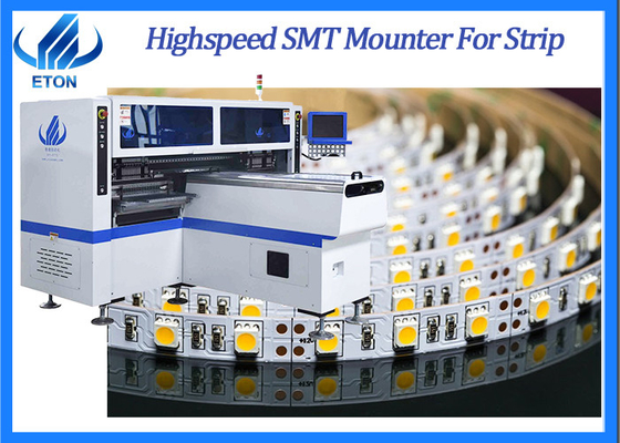Şerit hafif alma ve yerleştirme makinesi için yüksek hızlı SMT montaj makinesi HT-F7S 180K