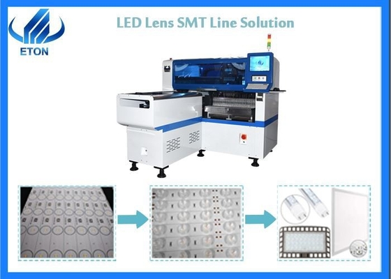 E8S-1200 LED Al ve Yerleştir Makinesi 45000CPH Çift Sistem Çift Modül 4 Kamera