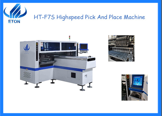 HT-F7S SMT Montaj Makinesi 68 Besleyiciler İstasyonu 34 0,5-5 mm kalınlığında PCB için nozeller