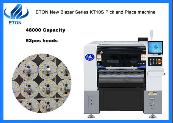 52 Besleme İstasyonu Manyetik Doğrusal Motor Al ve Yerleştirme Makinesi SMD Üretim hattı