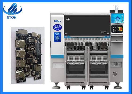 OEM ODM SMT 20 Pcs Baş Yerleştirme Makinesi Yerleştirme Hızı 98000CPH Toplam Ağırlık 2380kg