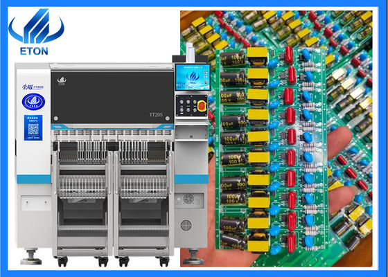 LED çip montajı SMT seçme ve yerleştirme makinesi çift kollu LED ışık montaj makinesi