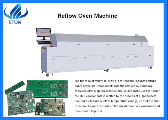 3 Fazlı Smt Reflow Fırın Lehimleme Makinesi Yüzey Montajlı Lehimleme Fırını
