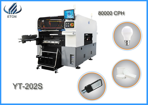 20 Kafa Alma ve Yerleştirme Makinesi 500X450mm PCB Boyutu 80000 CPH Hızı
