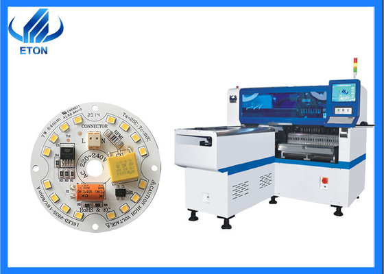 LED Işık SMT Alma ve Yerleştirme Makinesi 45000 CPH Elektrikli Besleyici Çift Motorlu