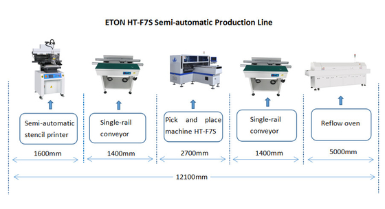 Lineer Işık Yapma Makinesi 180000cph 34pcs SMT Chip Mounter Kafaları