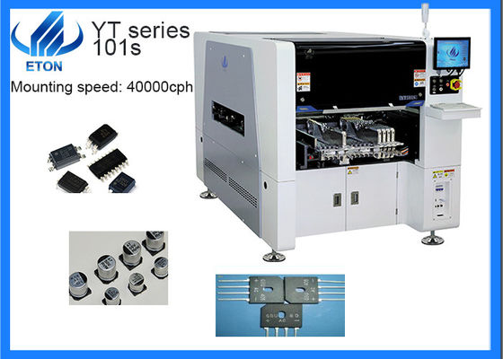SMT Seçim Yeri Makinesi IC Bileşeni için 10 Adet Kafa 16 Adet Besleyici