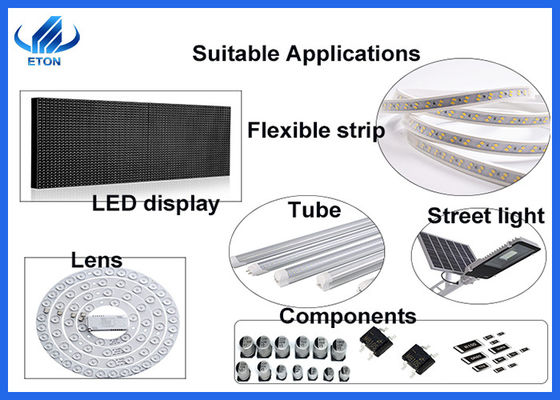 LED şerit, led tüp alma ve yerleştirme makinesi için 90000 kapasiteli SMT mounter 1950 mm ile 24 kafa