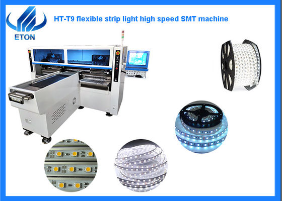 Herhangi Bir Uzunlukta Esnek Şerit SMT Montaj Makinesi 380VAC 250000CPH 0.5mm Bileşenler