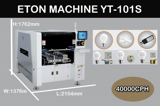 Yüksek Hassasiyetli 0201 Bileşenleri SMT Mounter LED Aydınlatma Alma ve Yerleştirme Makinesi