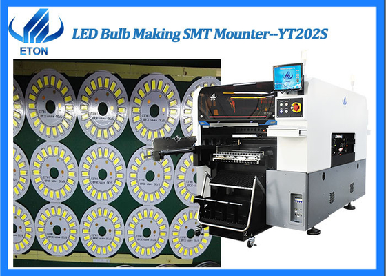 YT202S LED Ampul Yapma Makinesi SMT Mounter 80000CPH, 20 Nozullu
