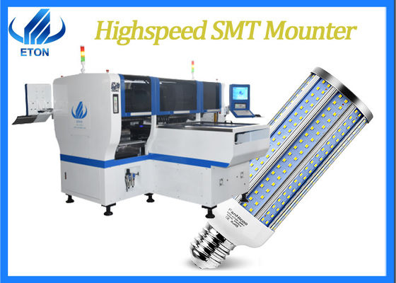 LED Çekirdek Işık İçin Yüksek Hızlı SMT Mounter HT-E8D 90000CPH Alma ve Yerleştirme Makinesi