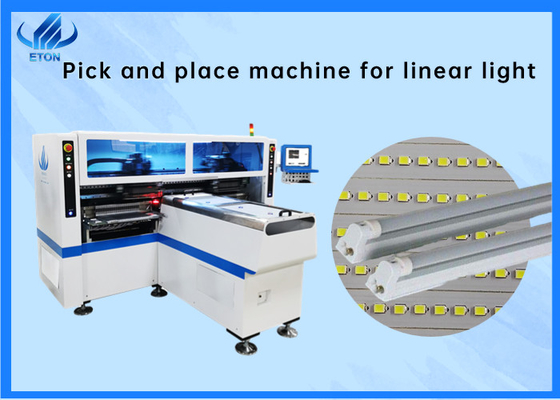 Lineer Işık İçin SMT LED Alma ve Yerleştirme Makinesi 180000CPH 68 Besleyiciler