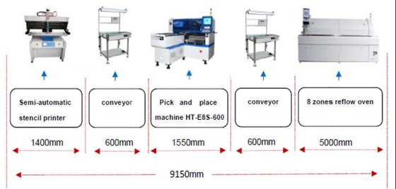 DOB Ampul / Panel Işığı İçin Magnatic Lineer Motor SMT Çok Fonksiyonlu Yerleştirme Makinesi