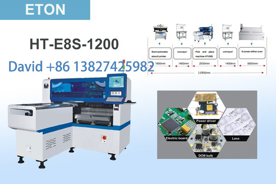 SMT Monter: 1200*350mm PCB, yüksek hassasiyetli makine pcb montajı