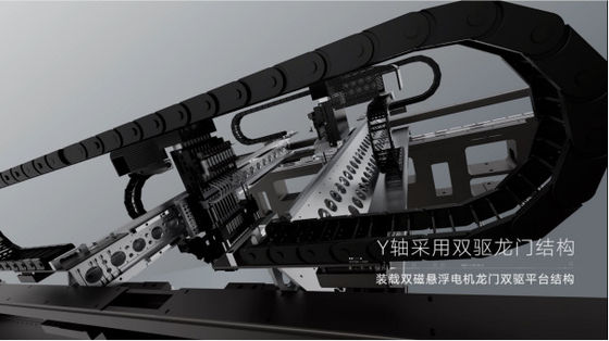 SMT 10 başlı LED aydınlatma için seçme ve yerleştirme makinesi / 500 * 470mm Max PCB