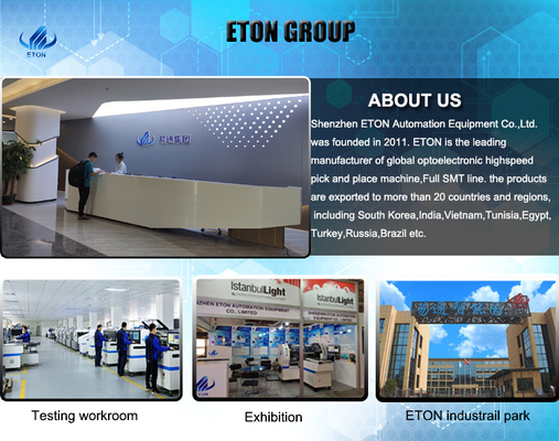 ETON HT-E8D-1200 SMT LED Chip Mounter 90000CPH PCB Assembly Machine