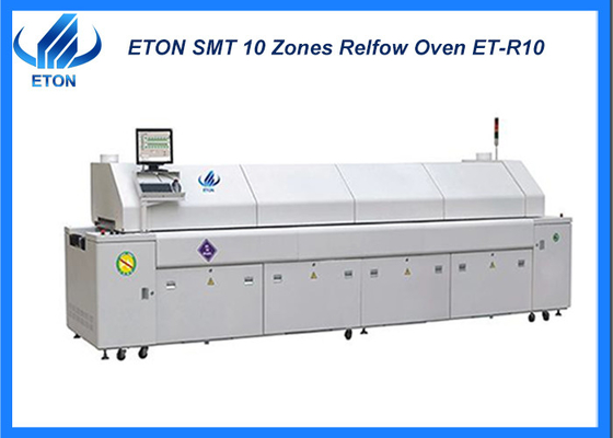 SMT Line 10 Zones PCB Lehimleme için Geri Akış Fırını Makinesi