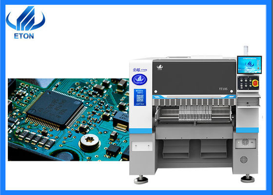 10 Baş vakum kontrolü 52 besleme istasyonu ile elektrikli SMT montaj makinesi