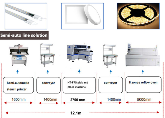 SMT 34PCS başları LED çipler PCB montaj seçip yerleştirme makinesi