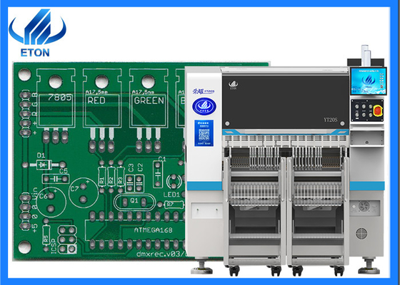 SMT Al ve Yerleştir Makinesi 98000CPH 20 Başlı SMT Üretim hattı