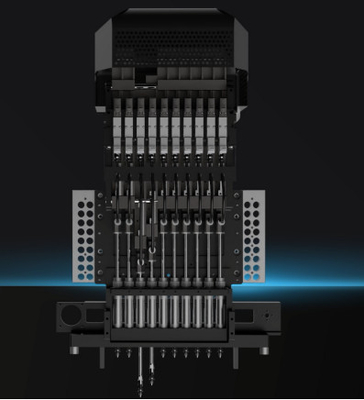 Yüksek Kapasiteli 48000CPH LED Işık Montajı SMT 52 besleyici ile Al ve Yer Makinesi