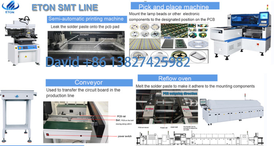 45000CPH SMD Üretim hattı SMT 28 Feeder Led Chip Monter Pick And Place Makine