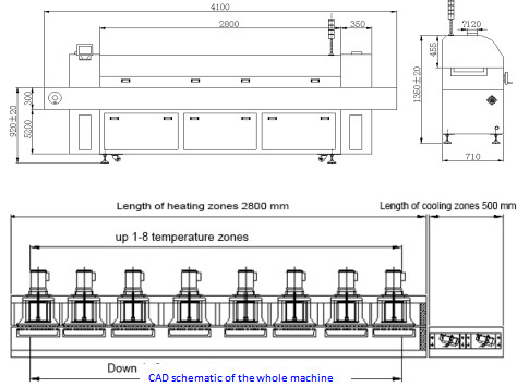 Lead-Free Reflow Oven with Hot Air Heating Applicable Solder Type Lead-Free Solder
