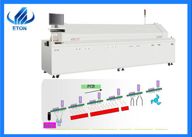 480mm Mesh Genişliği SMT Montaj Makinesi ET-R8, Kılavuz Hattı Sıcak Hava Fırını ile