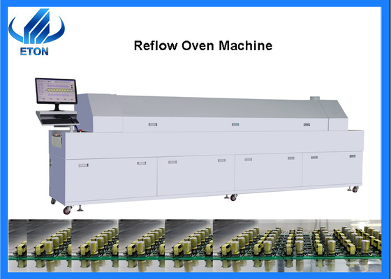 2000mm/Dak SMT Reflow Fırın Smt Makinesi Üst 8 Sıcak Hava Isıtma