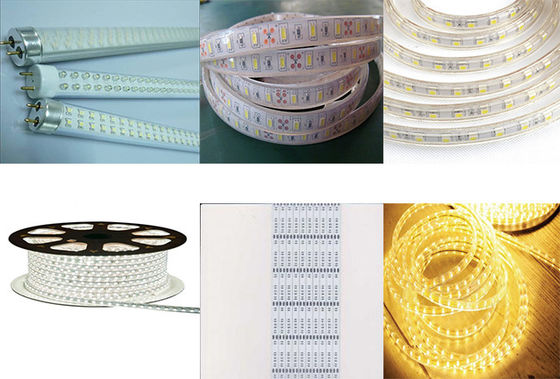 LED Esnek Şerit Tüp Işık için Yüksek Hızlı 25w CPH Alma ve Yerleştirme Makinesi