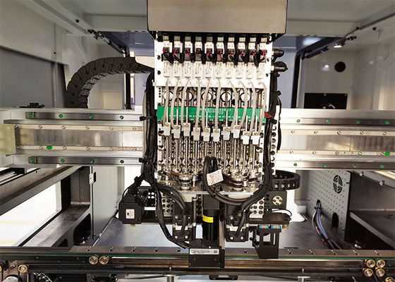 AC 380V 40000CPH 10 kafa 32 besleyici istasyonu LED ampul PCB SMT yakala ve yerleştir makinesi