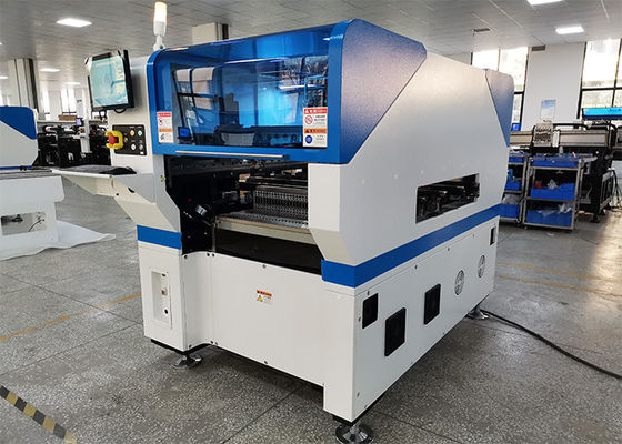 80000CPH Alma ve Yerleştirme Makinesi Elektrikli Besleyici Çift Raylı LED Işıklar İçin Çift Kafalar