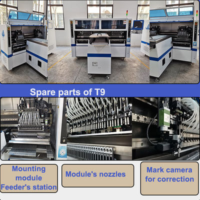 Tüp Işık Tam Otomatik SMT Alma ve Yerleştirme Makinesi 250000CPH 68 Kafa