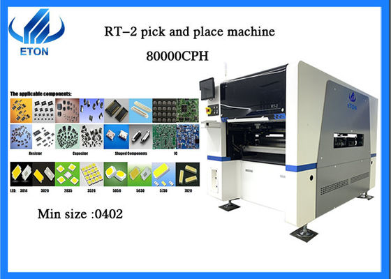 LED Işıklar Alma ve Yerleştirme Makinesi 450X300MM Çift Raylı 20 Kafa 84 Besleyici